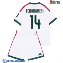 Fotballdrakt Barn Real Madrid Aurelien Tchouameni #14 Hjemmedraktsett 2026-27 Kortermet (+ Korte bukser)